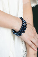 Here Comes The Heiress - Blue Pearl Bracelet Paparazzi