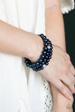 Here Comes The Heiress - Blue Pearl Bracelet Paparazzi