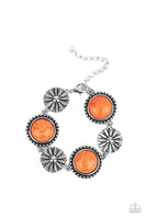 Fredonia Flower Patch - Orange Bracelet Paparazzi