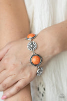 Fredonia Flower Patch - Orange Bracelet Paparazzi