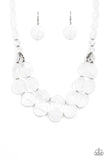 Beach Day Demure - White Necklace Paparazzi