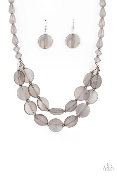 Beach Day Demure - Silver Necklace Paparazzi