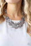 Beach Day Demure - Silver Necklace Paparazzi