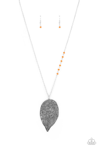 Frond Fantasy - Orange Necklace Paparazzi