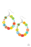 Festively Flower Child - Multi-Colored Earrings Paparazzi