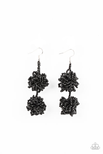 Celestial Collision - Black Earrings Paparazzi