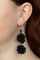 Celestial Collision - Black Earrings Paparazzi