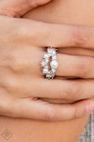 A-List Ambience - White Pearl Ring Paparazzi