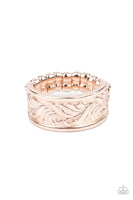 Billowy Bands - Rose Gold Ring Paparazzi