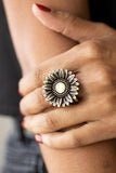 Farmstead Fashion - Brass Flower Ring  Paparazzi