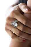 Lotus Solstice - White Ring Paparazzi
