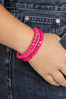 Vacay Vagabond - Pink Bracelet Paparazzi