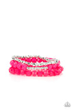 Vacay Vagabond - Pink Bracelet Paparazzi