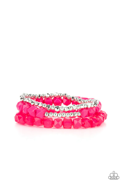 Vacay Vagabond - Pink Bracelet Paparazzi