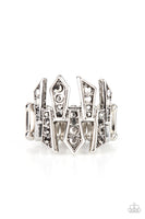 Juxtaposed Jewels - Silver Ring Paparazzi