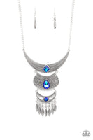 Lunar Enchantment - Blue Necklace Paparazzi