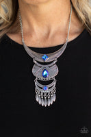 Lunar Enchantment - Blue Necklace Paparazzi