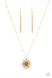 Formal Florals - Gold Necklace Paparazzi