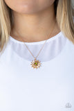 Formal Florals - Gold Necklace Paparazzi