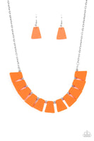 Vivaciously Versatile - Orange Necklace Paparazzi