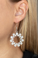 Champagne Bubbles - White Earrings Paparazzi