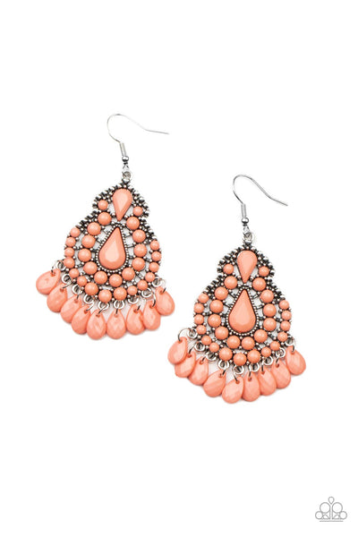 Persian Posh - Orange Earrings Paparazzi