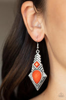 Stylishly Sonoran - Orange Earrings Paparazzi