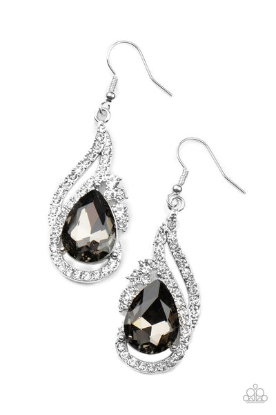 Dancefloor Diva - Silver Earrings Paparazzi