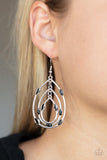 Rippling Rapport - Black Earrings Paparazzi