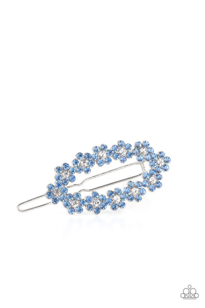 Gorgeously Garden Party - Blue Hair Clip Paparazzi