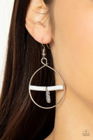 Free Bird Freedom - White Earrings Paparazzi