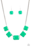 Instant Mood Booster - Green Necklace Paparazzi