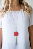 Wondrously Woven - Red Necklace Paparazzi