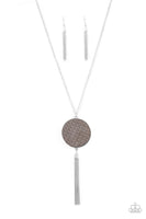 Wondrously Woven - Silver Necklace Paparazzi