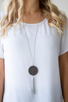 Wondrously Woven - Silver Necklace Paparazzi