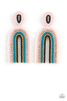 Rainbow Remedy - Multi-Colored Seed Bead Earrings Paparazzi