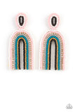 Rainbow Remedy - Multi-Colored Seed Bead Earrings Paparazzi