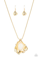 Amazon Amulet - Gold Necklace Paparazzi