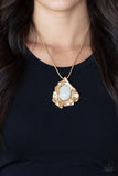 Amazon Amulet - Gold Necklace Paparazzi