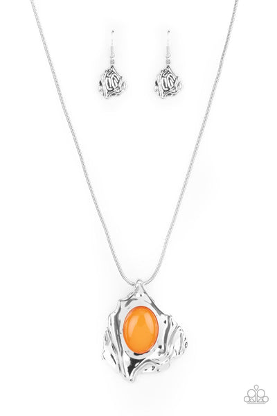 Amazon Amulet - Orange Necklace Paparazzi