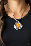 Amazon Amulet - Orange Necklace Paparazzi