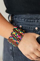 Tropical Nirvana - Multi-Colored Wooden Bracelet Paparazzi