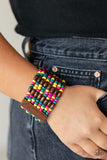 Tropical Nirvana - Multi-Colored Wooden Bracelet Paparazzi