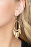 Artisan Aria - Gold Earrings Paparazzi