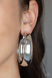 Flat Out Flawless - Silver Earrings Paparazzi