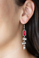 Modern Day Artifact - Red Earrings Paparazzi