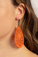 Sunny Incantations - Orange Earrings Paparazzi