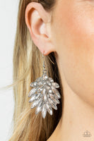 COSMIC-politan - White Earrings Paparazzi