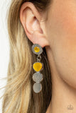 Asymmetrical Appeal - Yellow Earrings Paparazzi