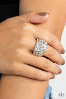 Gatsbys Girl - Brown Pearl Ring Paparazzi